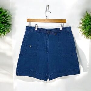 Lauren Ralph Lauren Denim Utility Shorts 12 High Waisted Carpenter Style 90s Y2K